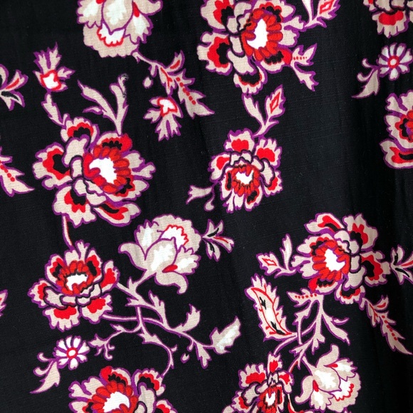 2/$25 ⚡️✨ Ann Taylor Ankle Crop Floral Straight Leg Pants Workwear - Picture 6 of 7